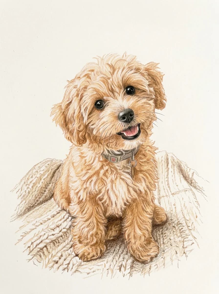 도담 작가의 포근한 크레용 강아지 그림