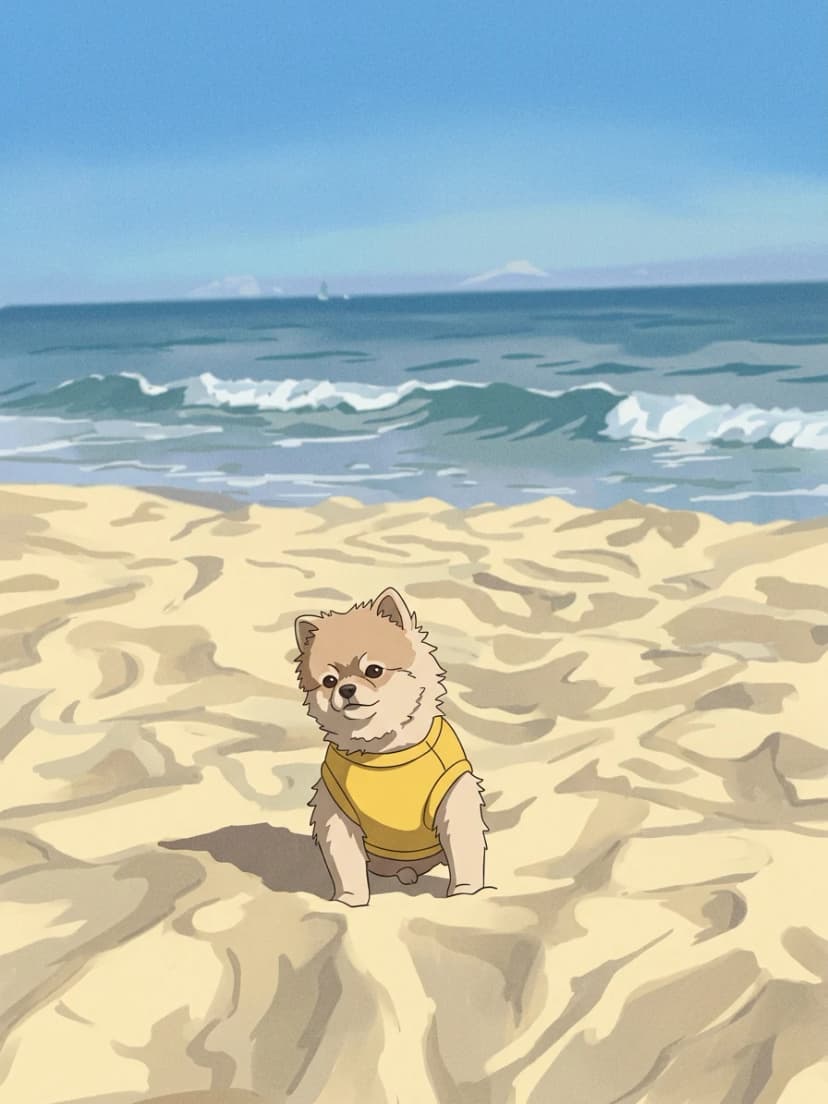 필름 작가가 그린 곁그림 주인장 반려견, 비디오테이프 만화
